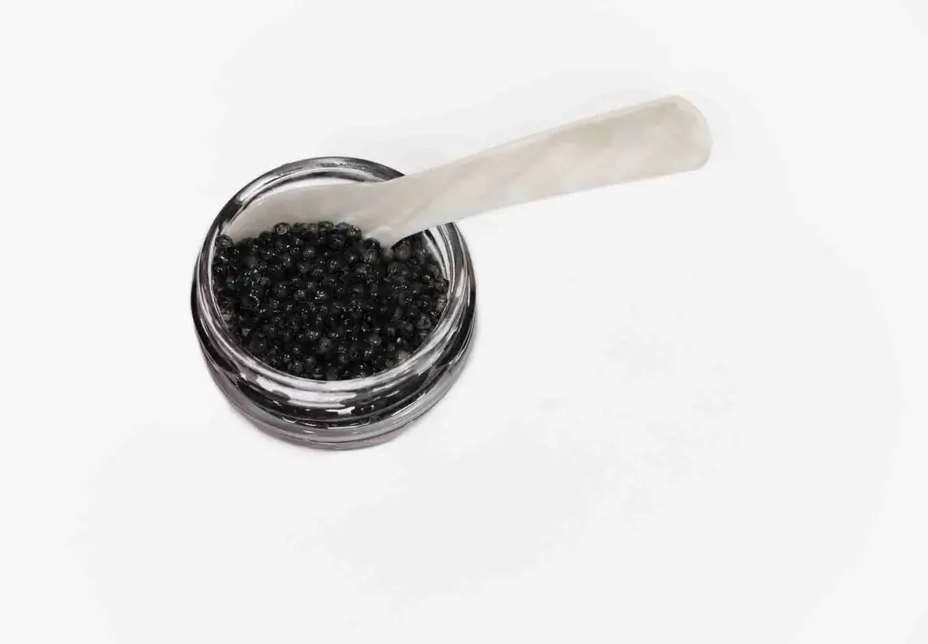  Black caviar in a jar